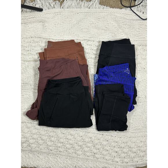 Athleta Women’s Bottoms Lot 6 Leggings Joggers Skirt XS–XL Tall - Picture 1 of 2